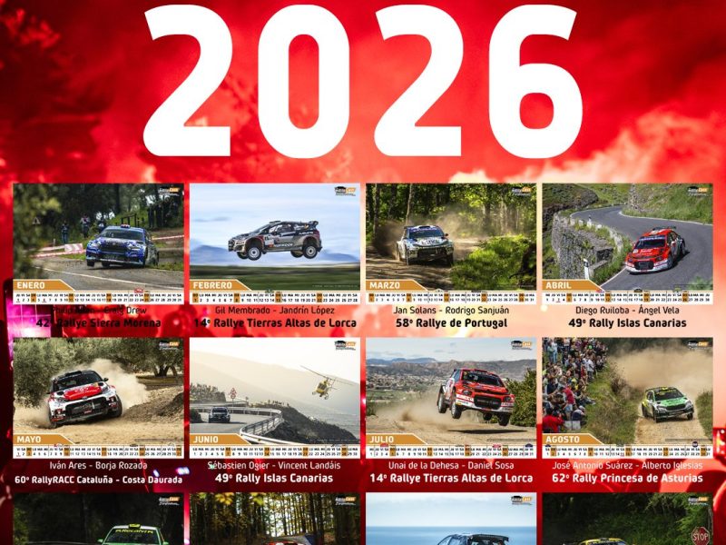 Reservas Calendario 2026 – RallyCast/JorgeFotoRacing