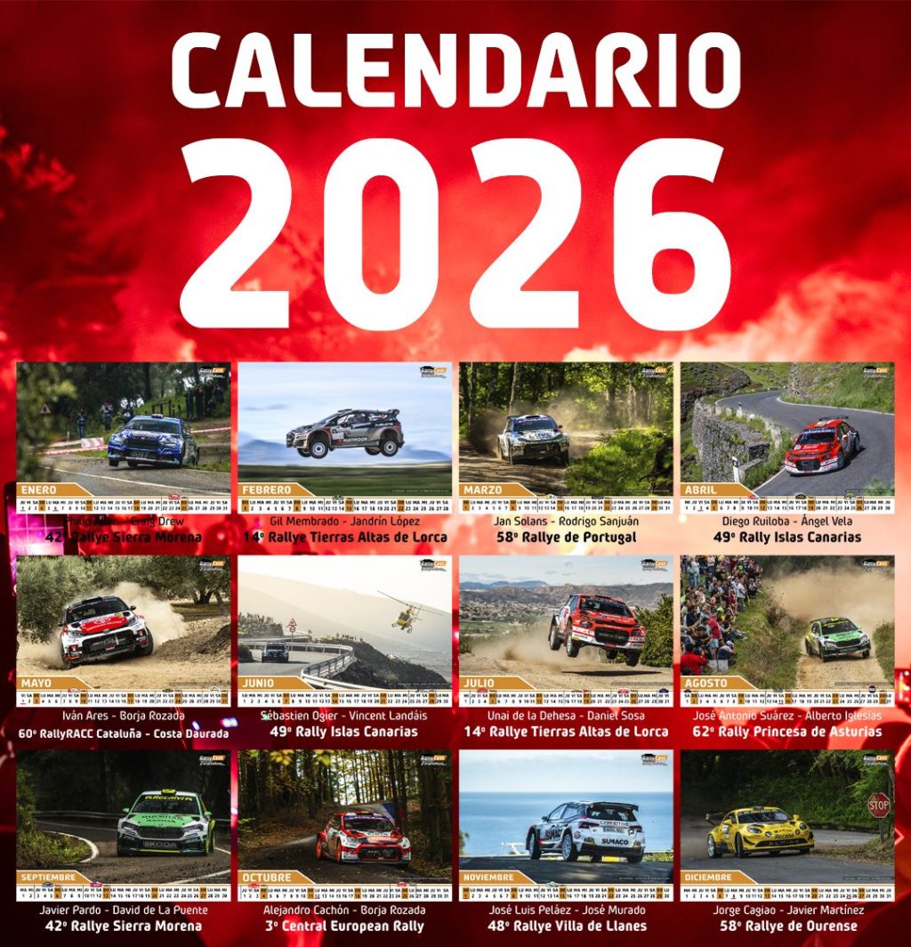 Reservas Calendario 2026 – RallyCast/JorgeFotoRacing